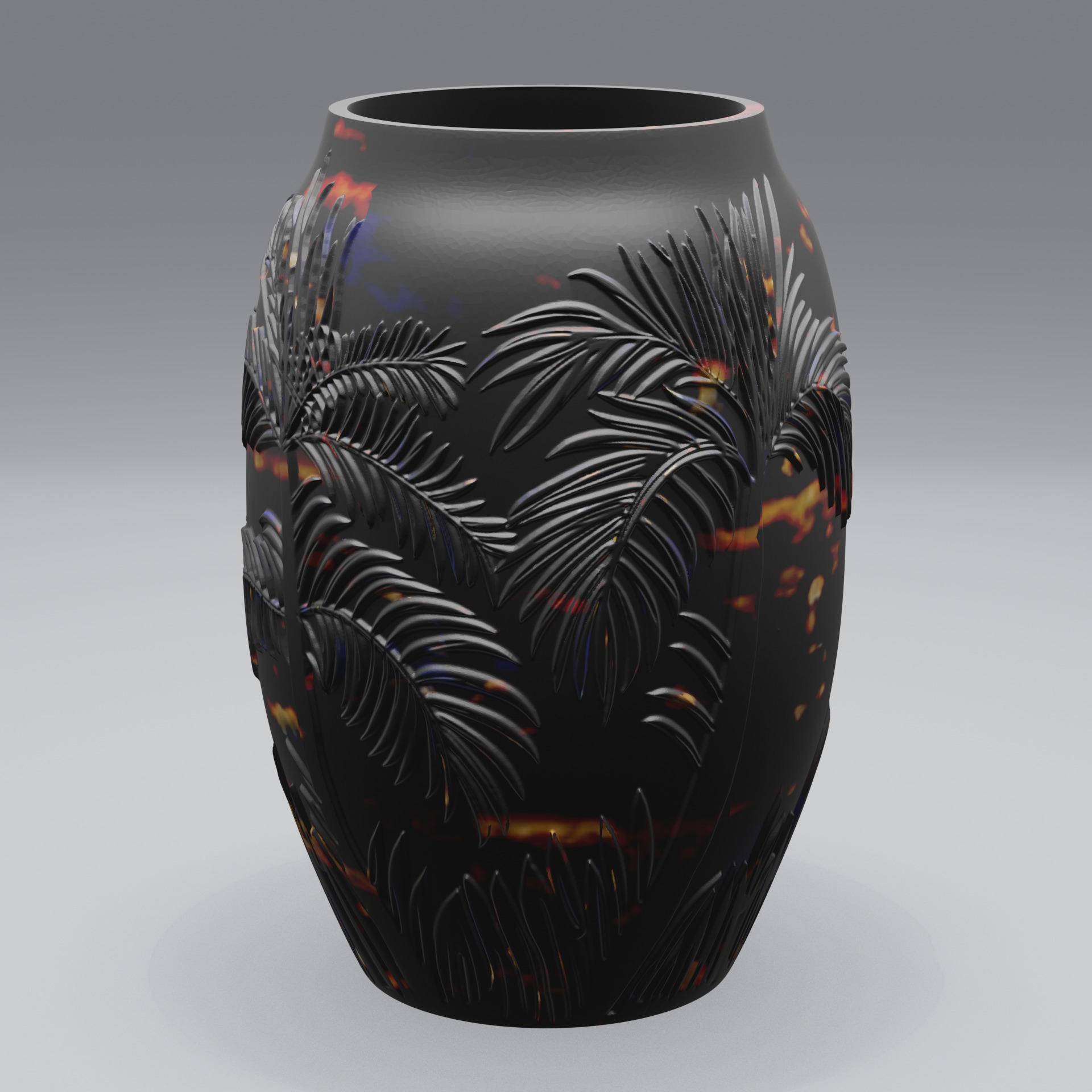 Finished professional product render of the vase created with Adaptive Render Studio