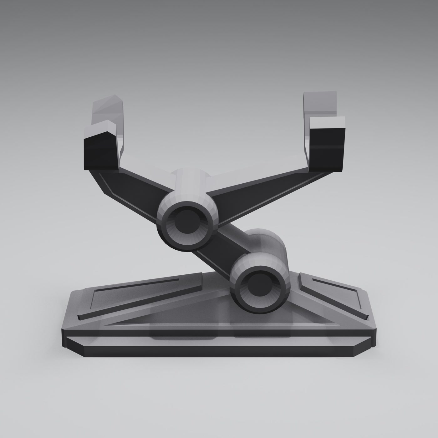 Mechanical part STL model rendered on a clean background